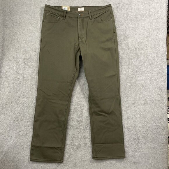 NEW Weatherproof Vintage Men's 38 Fleece Lined Canvas Pant Regular Fit Fleece - Picture 2 of 10